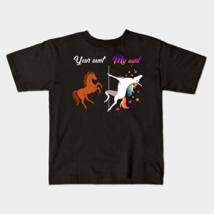 Your aunt my aunt Unicorn- Kids T-Shirt